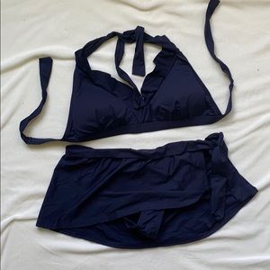 Navy Tommy Bahama Halter Bikini - size M